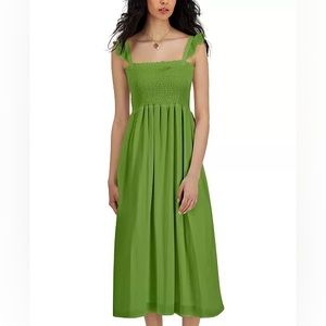INC Smocked Ruffle Dress